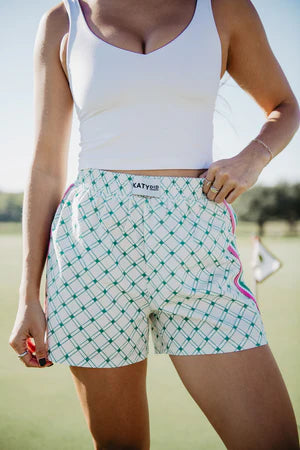 Pink Green Check Boxer