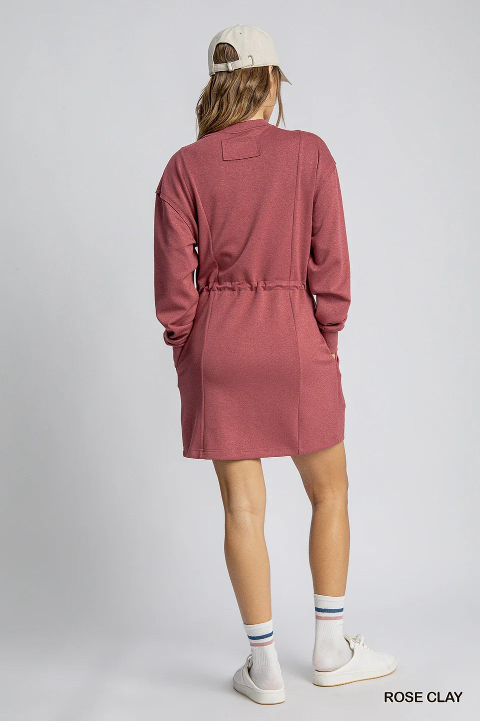 Buttery Soft Knit Drawstring Dress