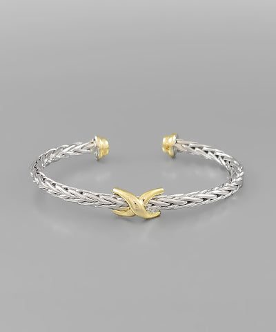 Crisscross Ponytail Cable Cuff