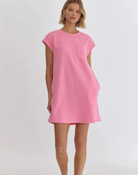 Textured Mini Dress