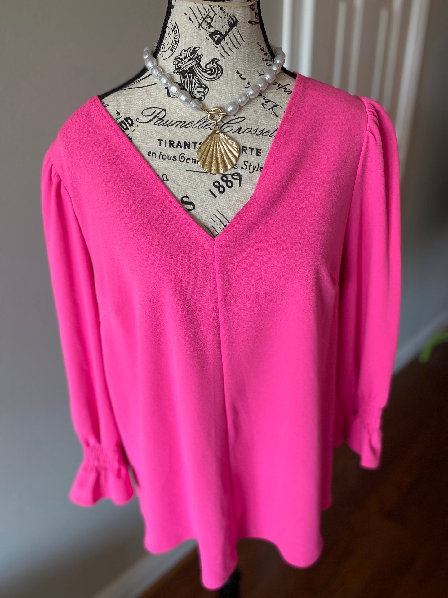 Smocked Sleeve Top