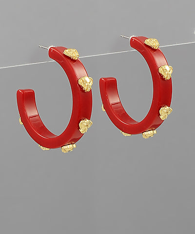 Elephant Head Station Acetate Hoops
