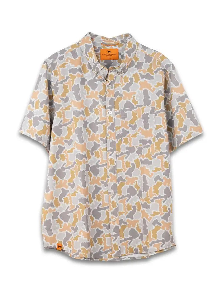 Camo Button Up