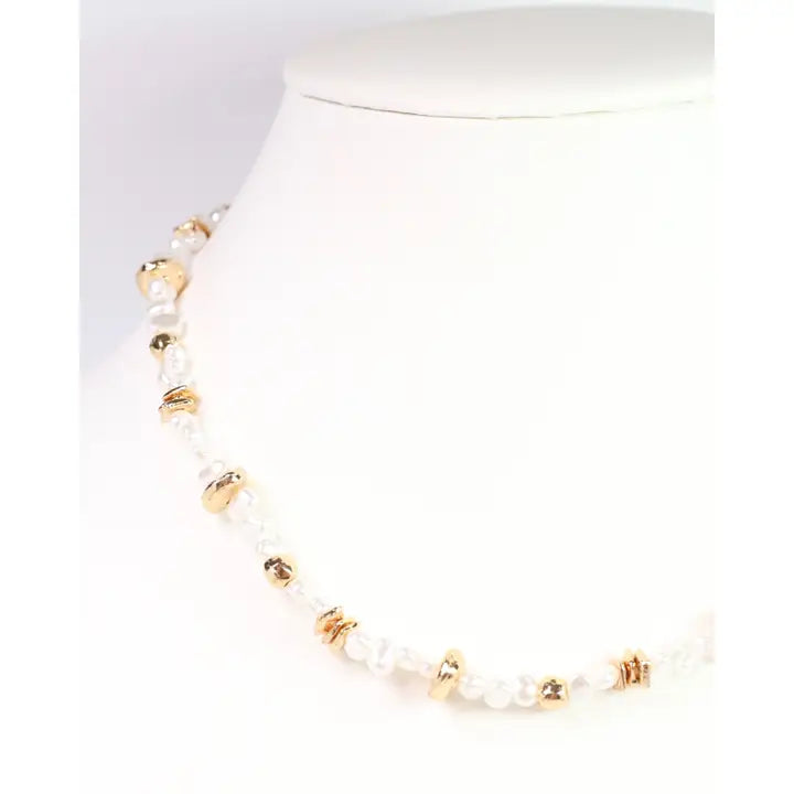 Eloise Beaded Pearl Necklace
