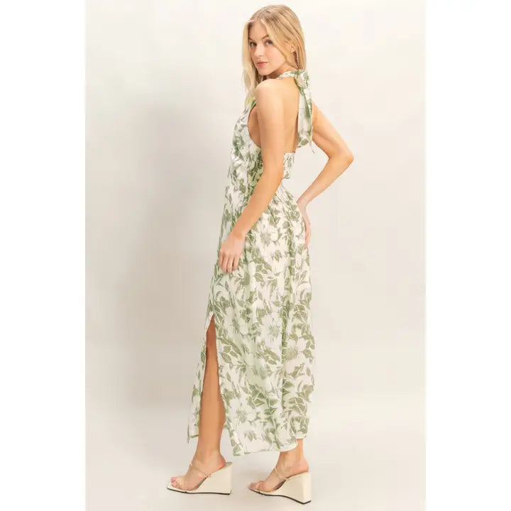 Sage Blossom Dress