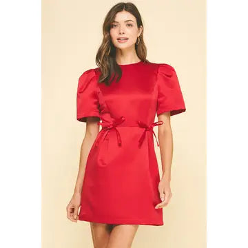 Ribbon Detailed Mini Dress