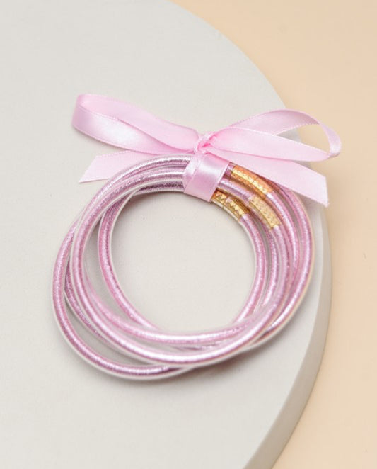 Jelly Bracelet Set Pink