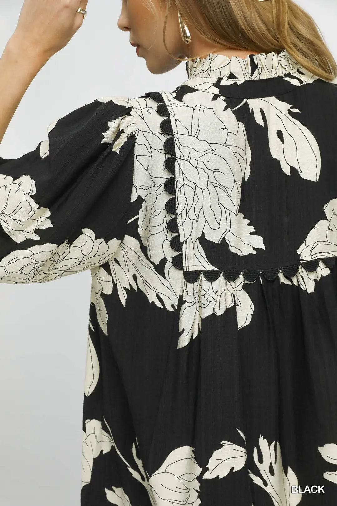 Floral Tiered Babydoll Dress