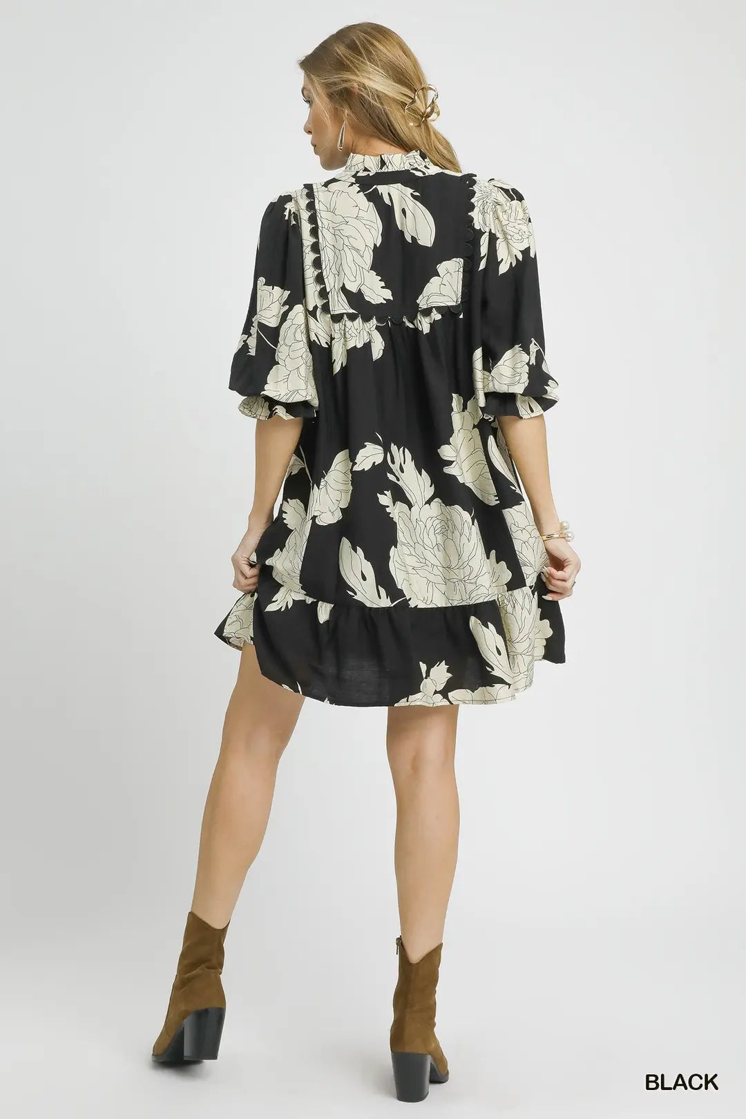 Floral Tiered Babydoll Dress
