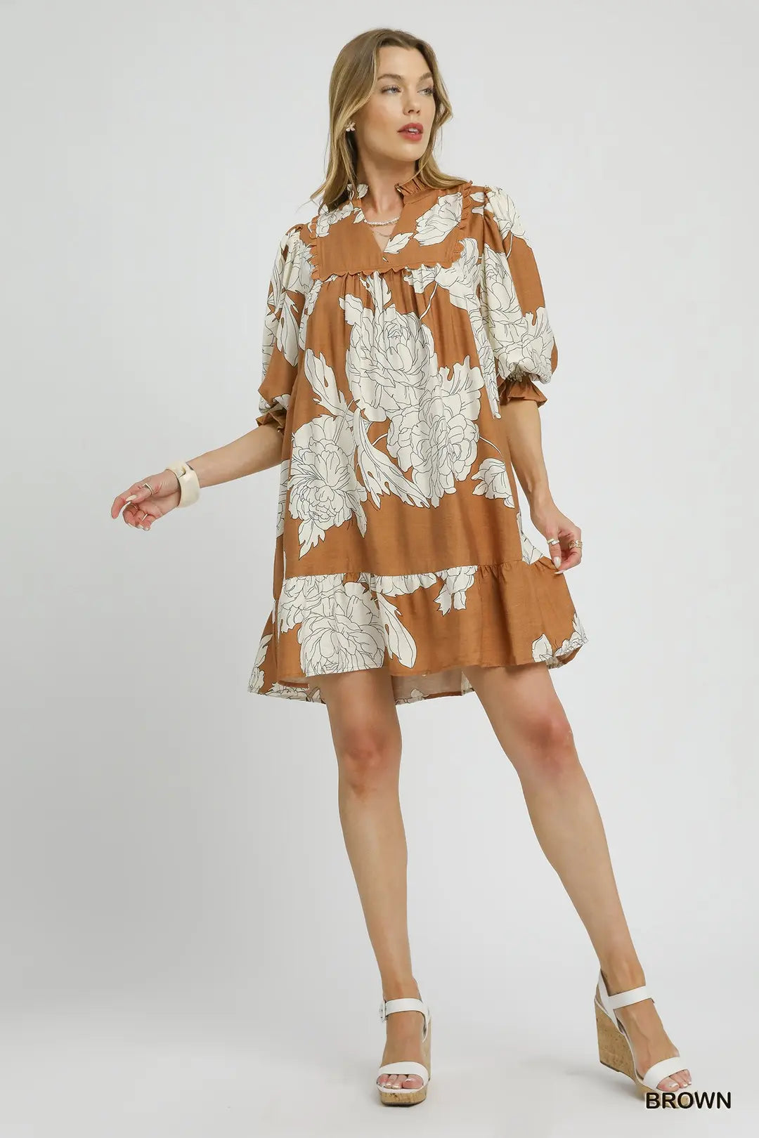 Floral Tiered Babydoll Dress