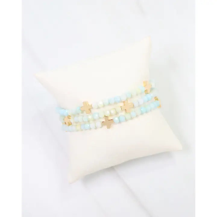 Riversprings Cross Beaded Bracelet Set