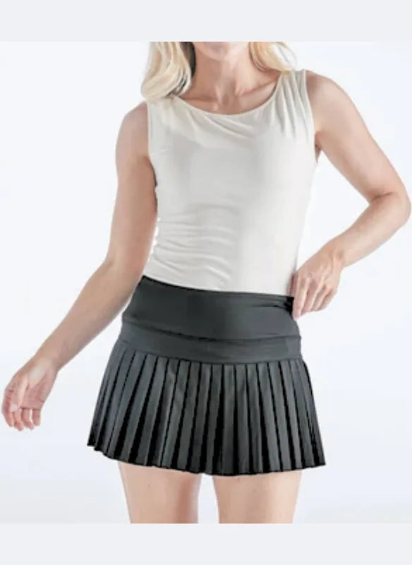 Pleated Activewear Skort Shorts