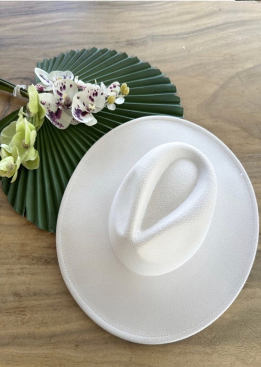 Vegan Felt Panama Hat Ivory
