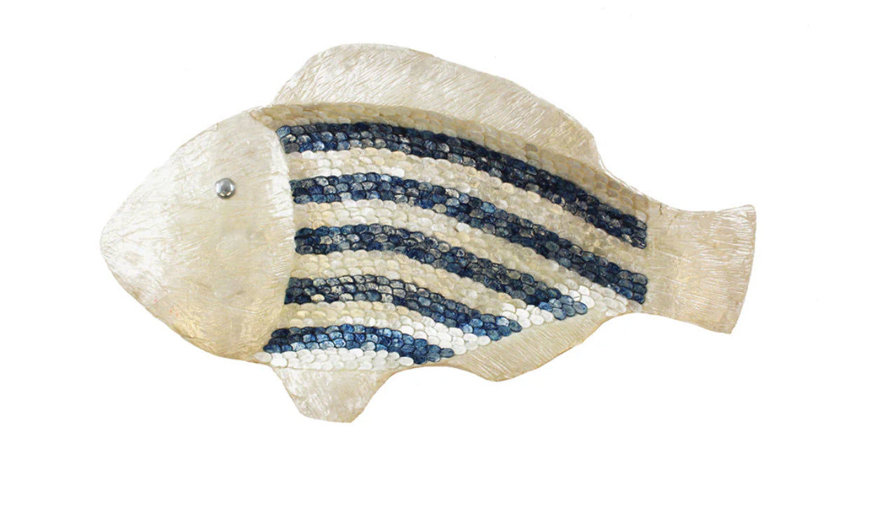 Large Capiz Fish Tray