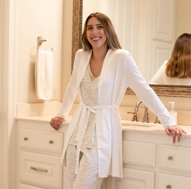 Classic Slumber Robe with Satin Trim