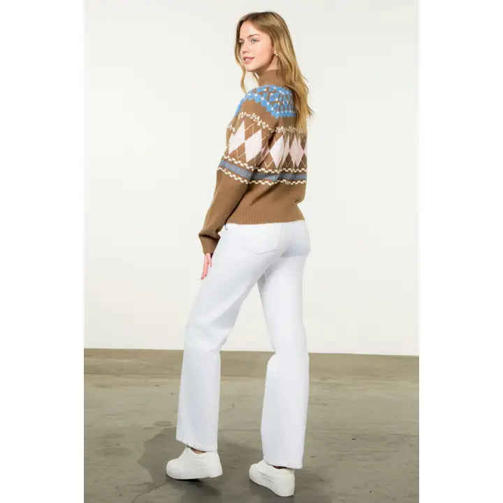 Fair Isle Argyle Sweater