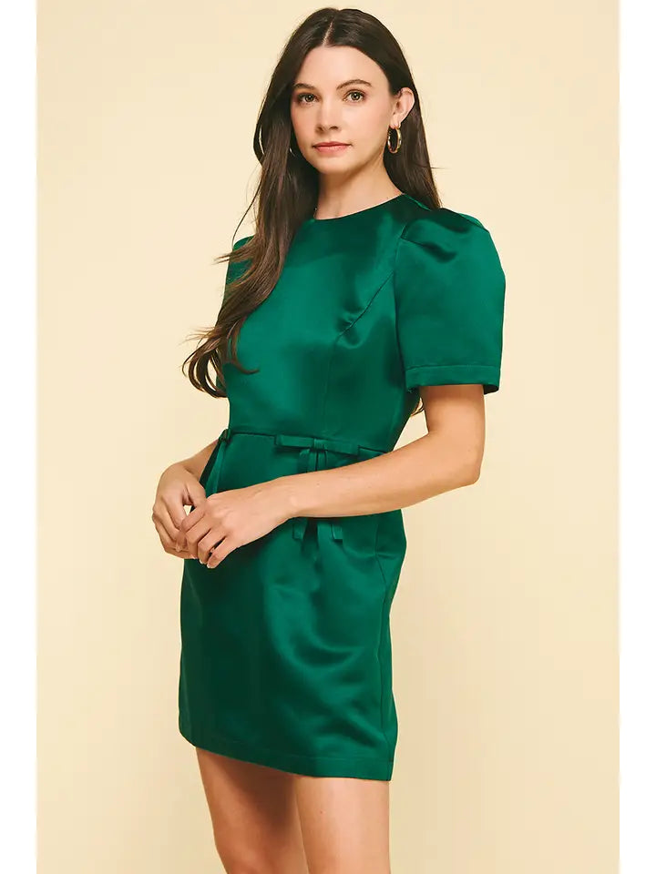 Ribbon Detailed Mini Dress