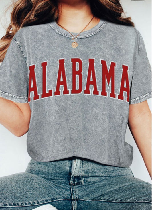 Alabama Puff T Shirt Grey