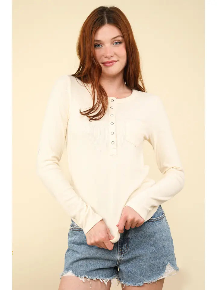 Cloud Nine Henley Top