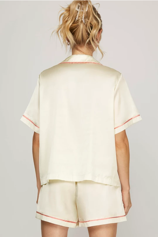 Satin Bow Pajamas