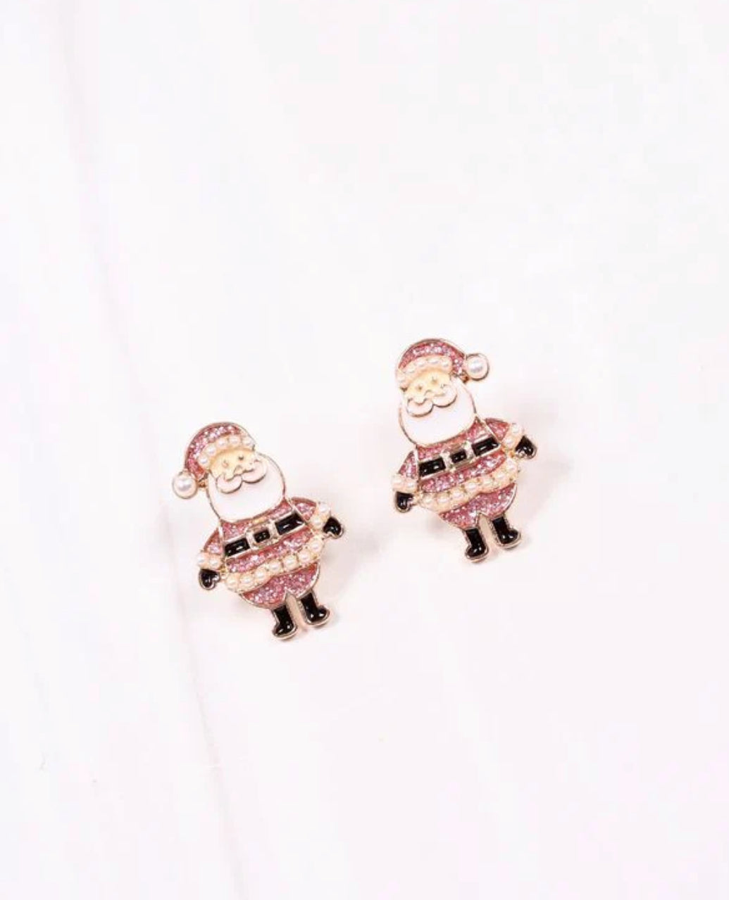 Cheery Santa Stud Earring