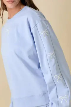 Bow Embroidered Lounge Set