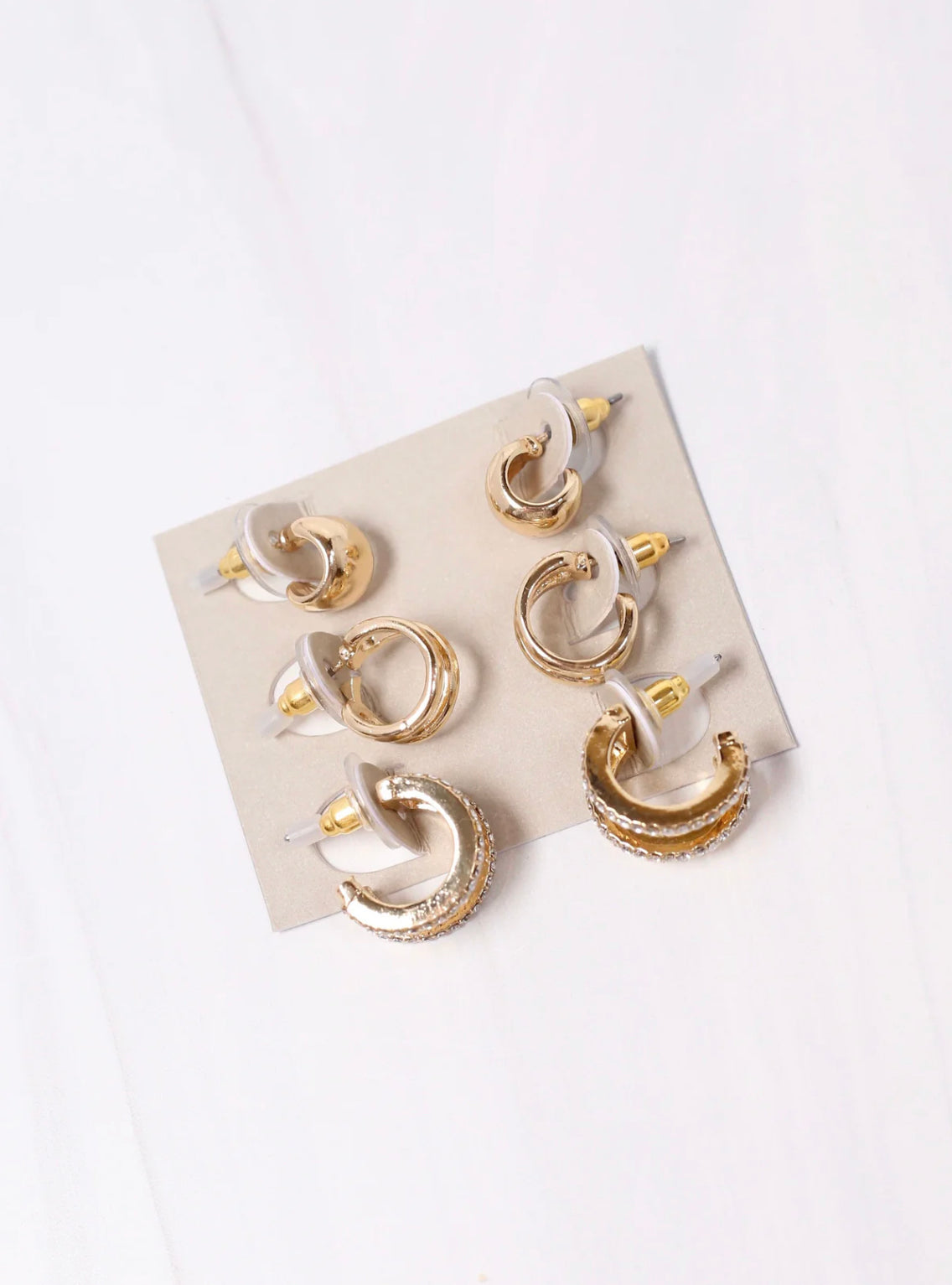 Callum Hoop Gold Earring Set