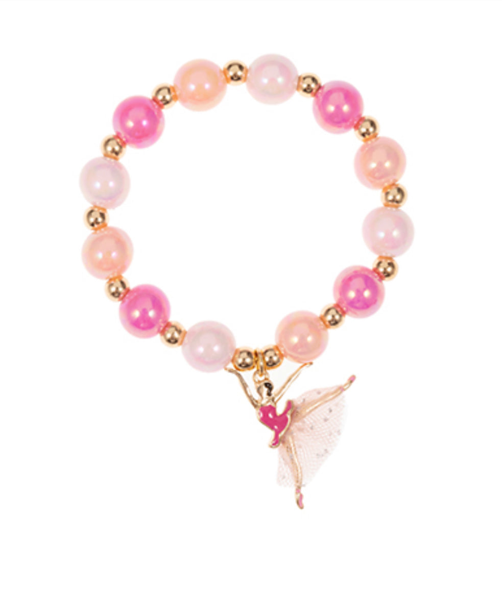 Beaded Ballerina Charm Bracelet