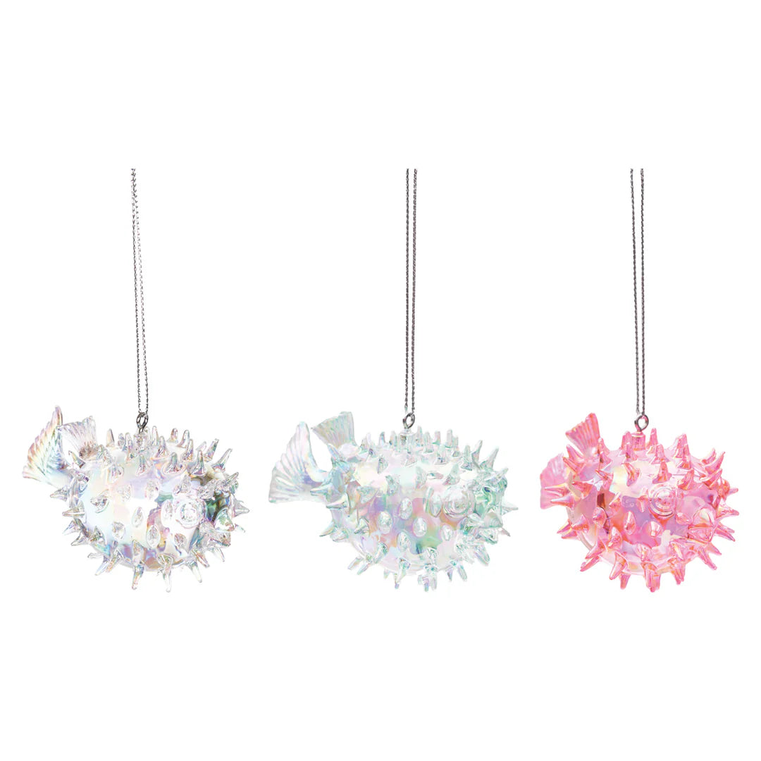 Acrylic Blow Fish Ornament