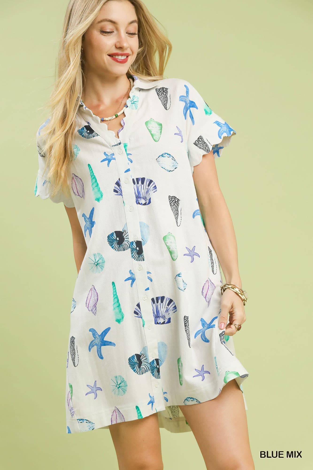Tidal Treasures Shirt Dress