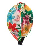 Printed Flower Knot Headband