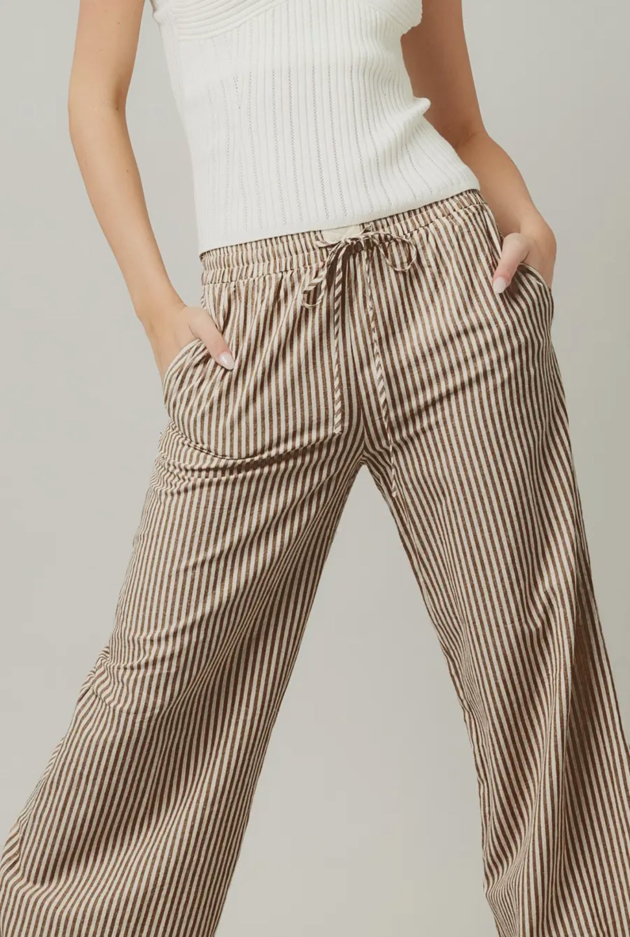 Sailor Stripe Wide Leg Pants