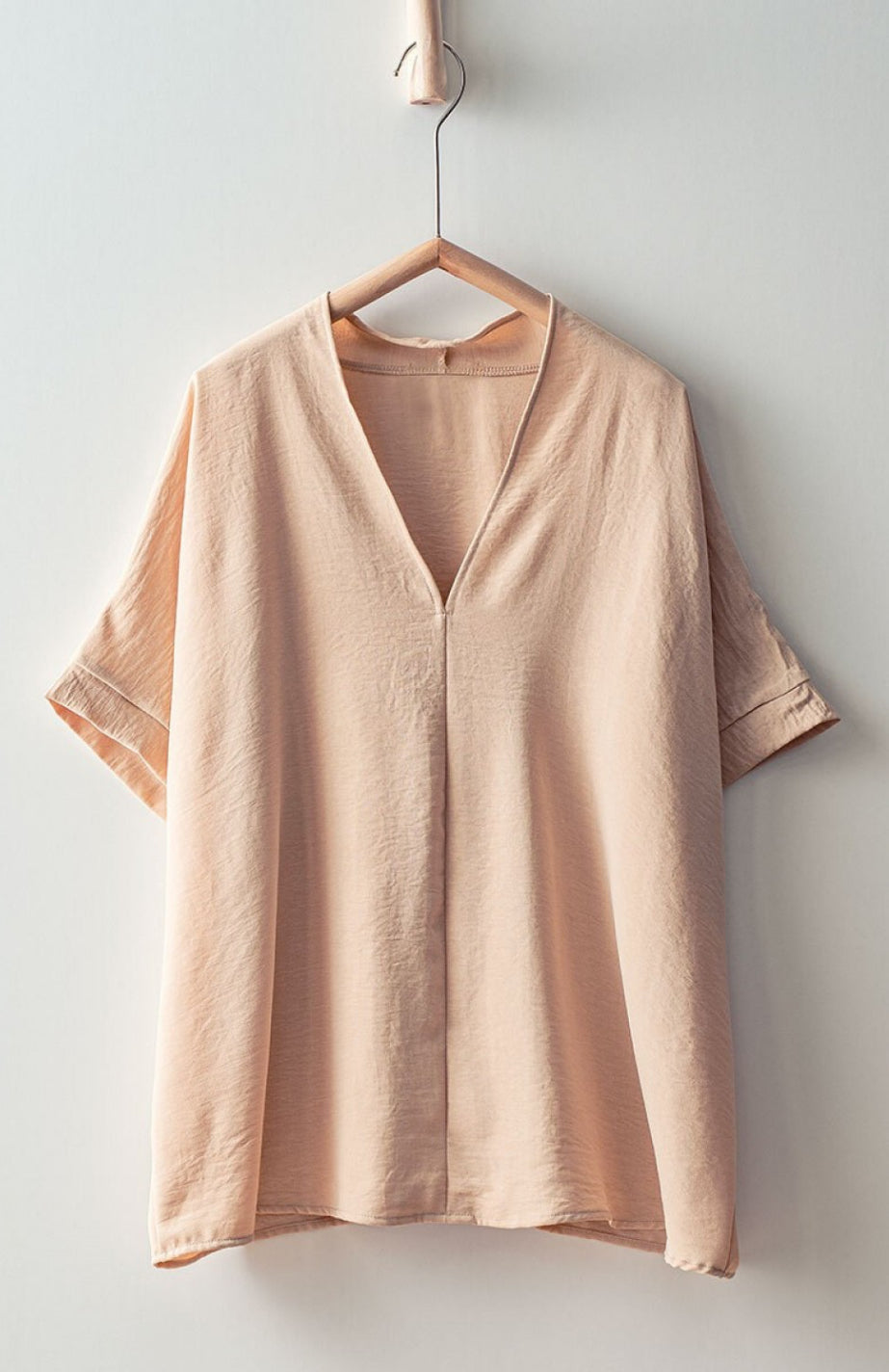 Oversized V Neck Top