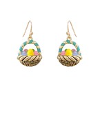 Easter Egg Basket Earrings