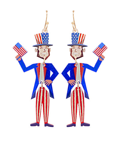 USA Gentle Man Drop Earrings