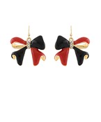 GAMEDAY Pave Bow Earrings