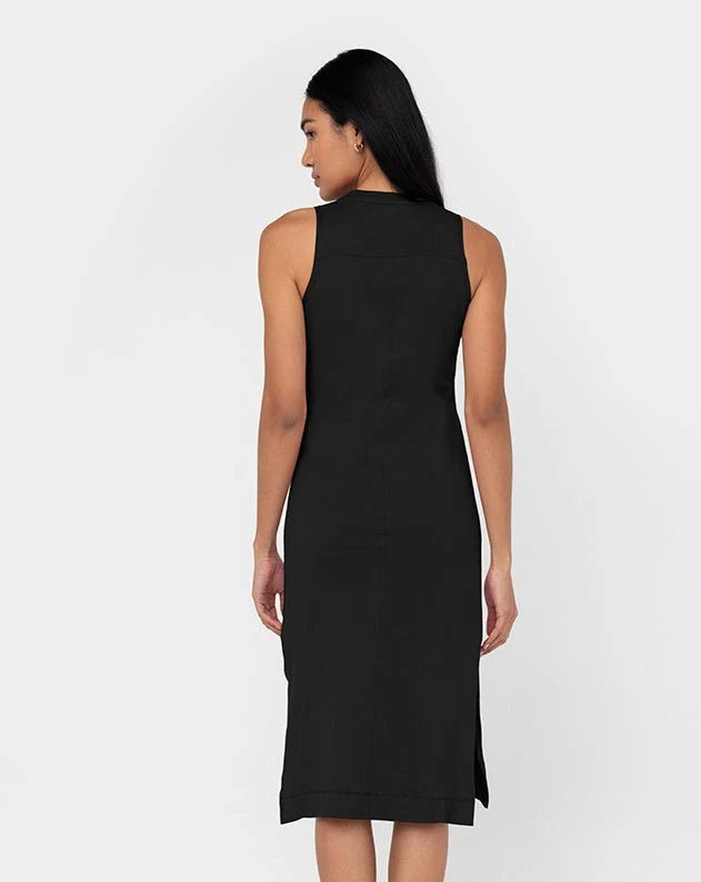 Sleeveless Shift Midi Dress