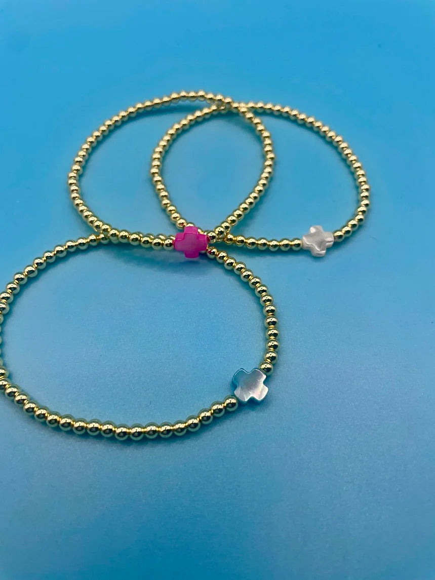 Cross Stretch Bracelet