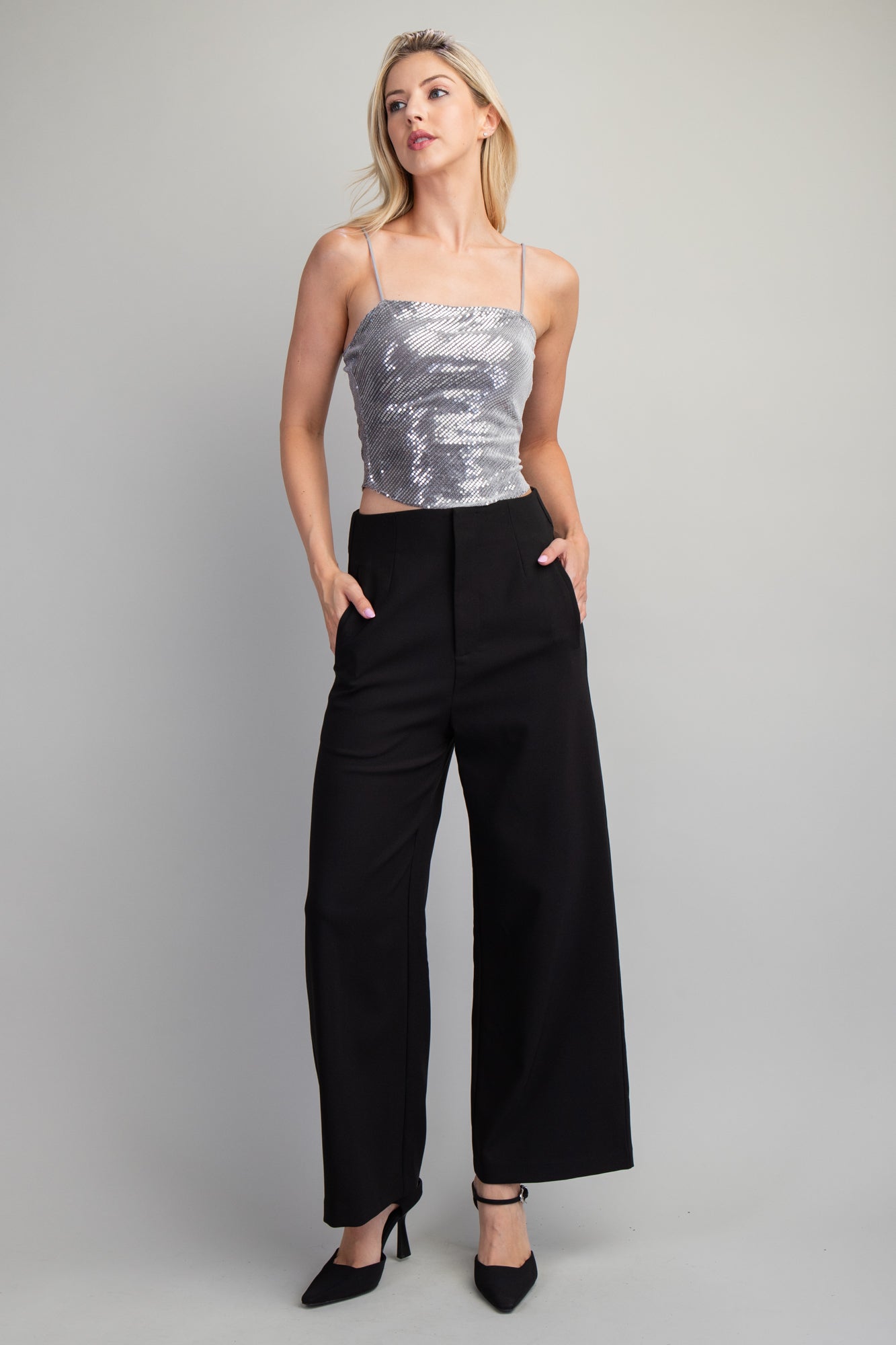 High Waist Wide Pants