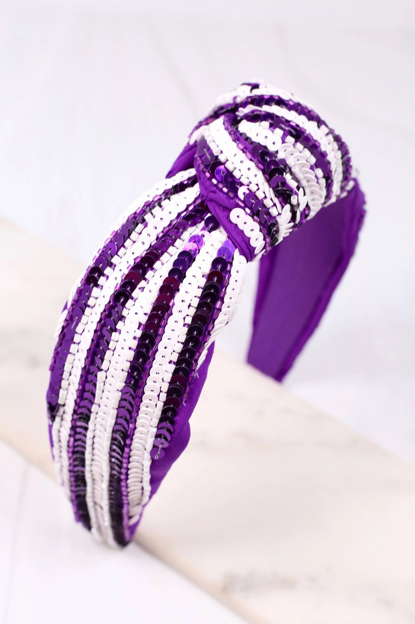 Sequin Striped Headband