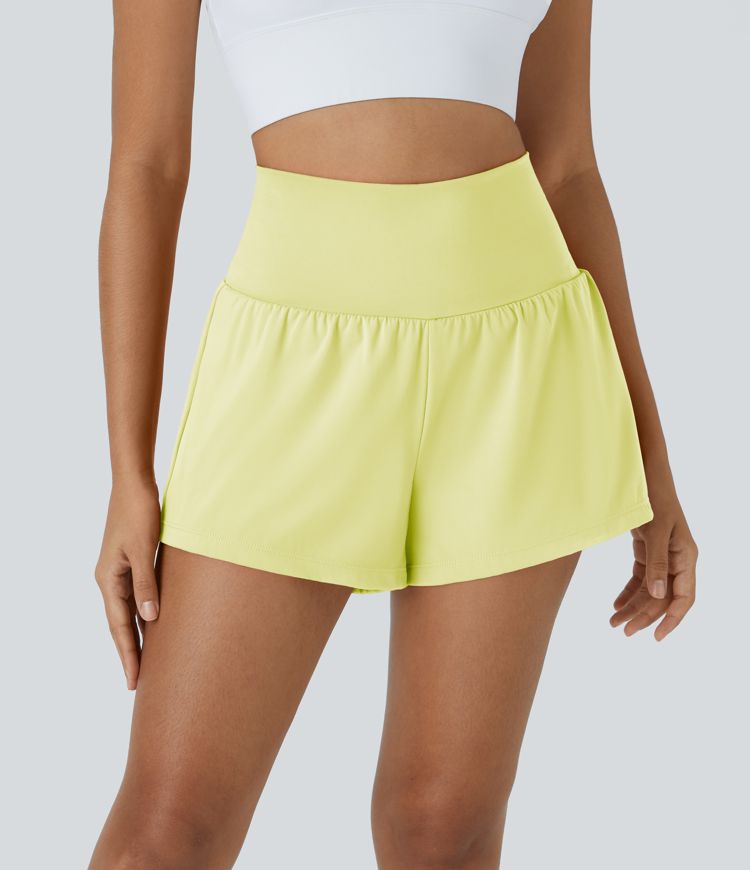 Mono B Chic Breeze Shorts Yellow