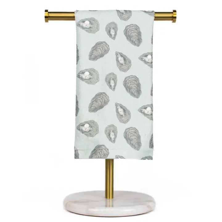 Awe Shucks Kitchen Towel Ice/Gray
