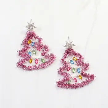 Tinsel Tree Earring