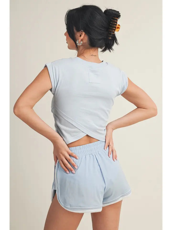 Slub Crossover Top