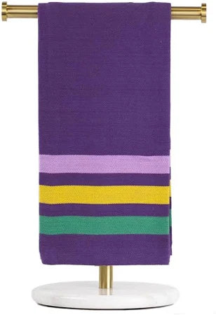 Mardi Gras Stripe Jacquard Hand Towel