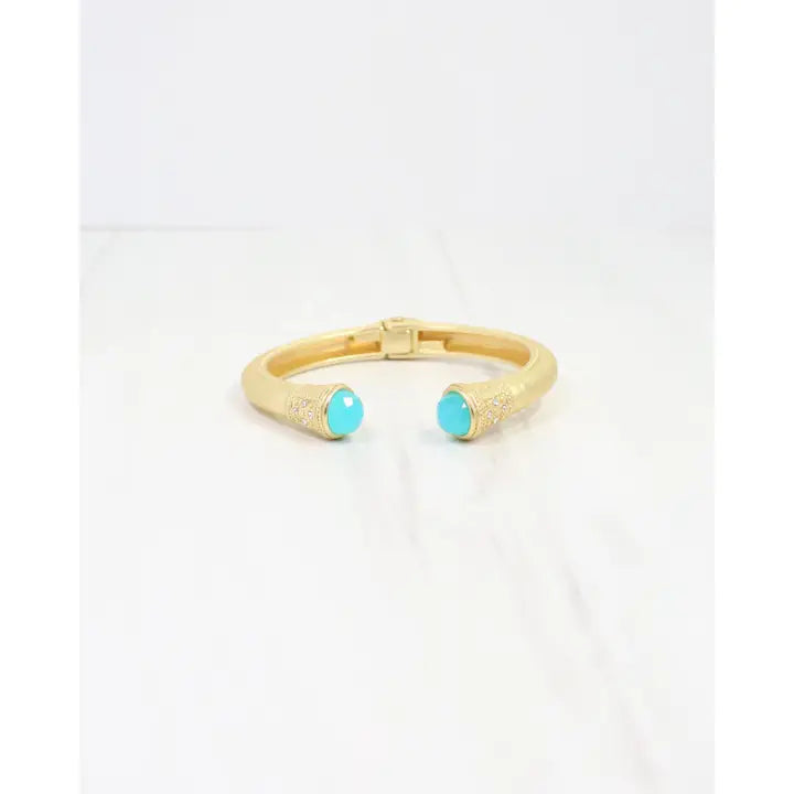 Colette Hammered Hinged Cuff Bracelet