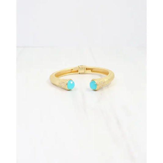 Colette Hammered Hinged Cuff Bracelet