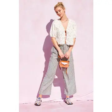 Sailor Stripe Wide Leg Pants