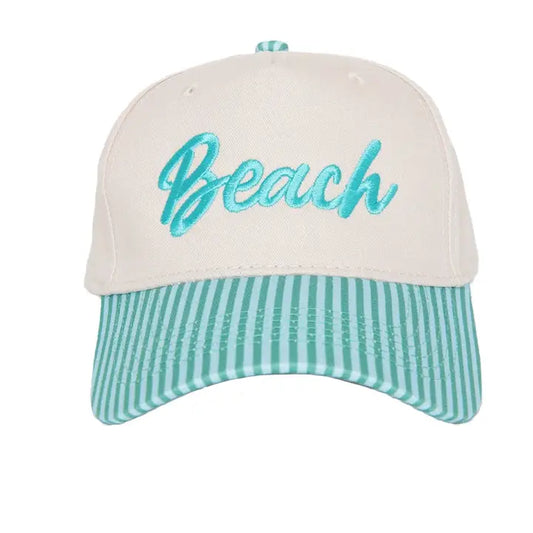 Beach Cursive Two-Toned Trucker Hats