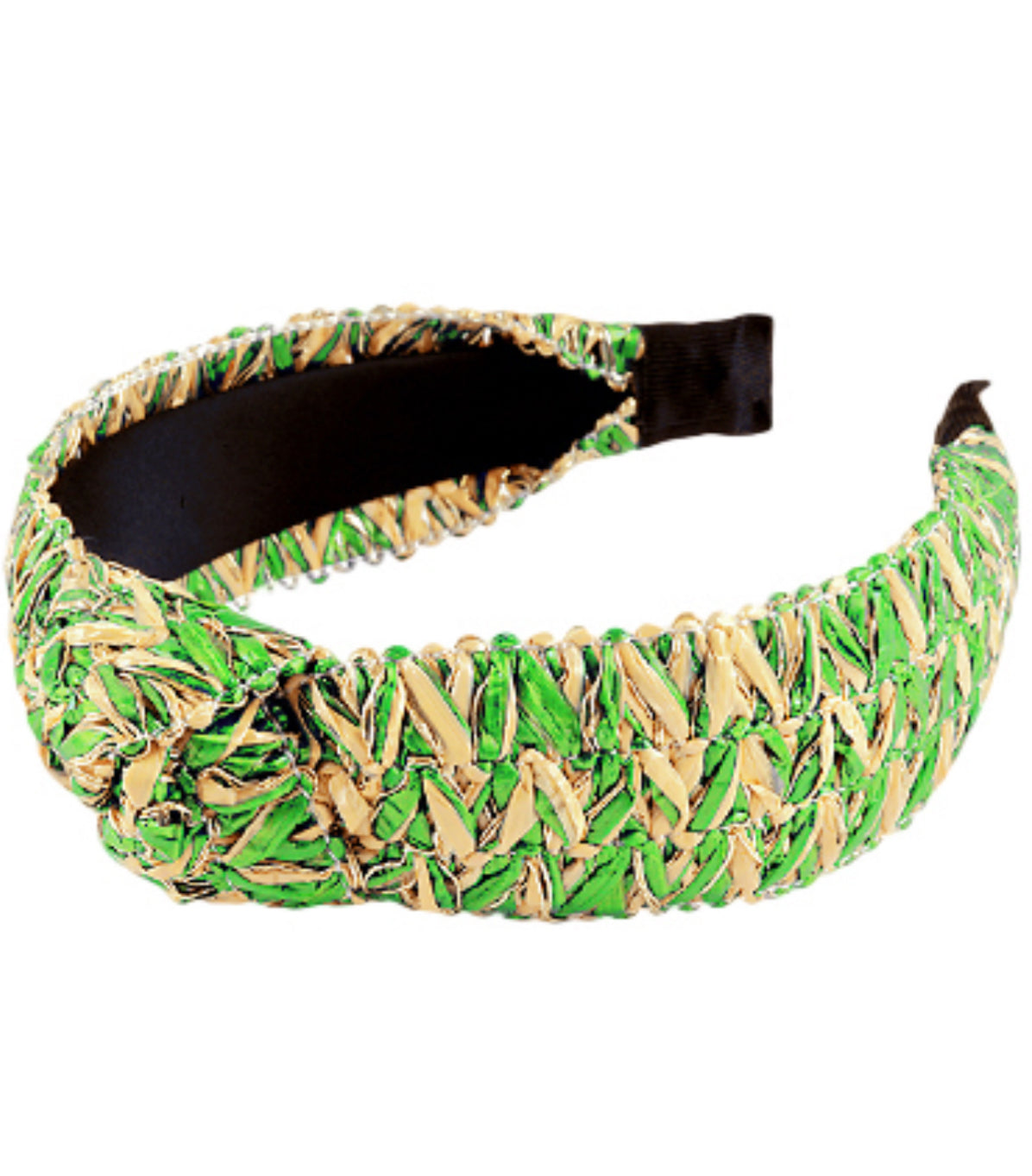 Rattan Headband Green